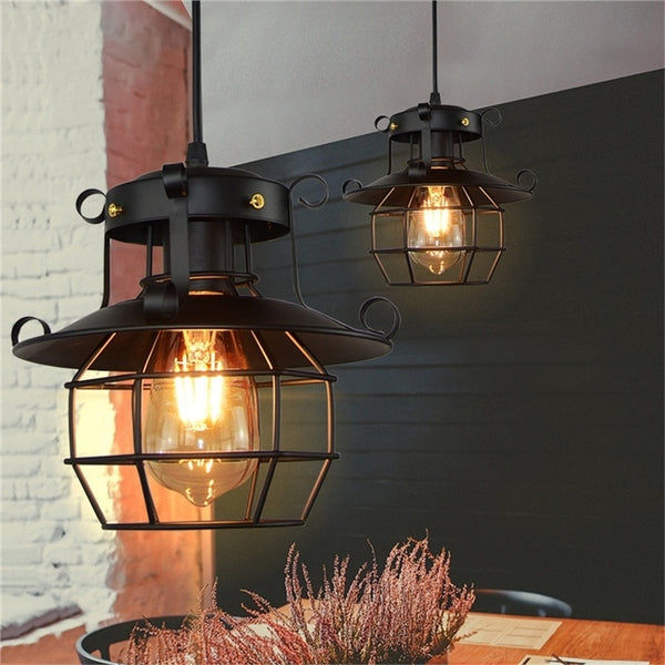 Retro Vintage Industrial Chandelier Lampshade Antique Ceiling Lamp for Home Cafe(Without Bulb) ZopiStyle