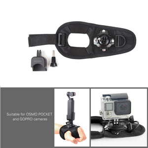 360 Degree Rotable Wrist Band Belt Supporting Adapter for DJI OSMO POCKET  black ZopiStyle