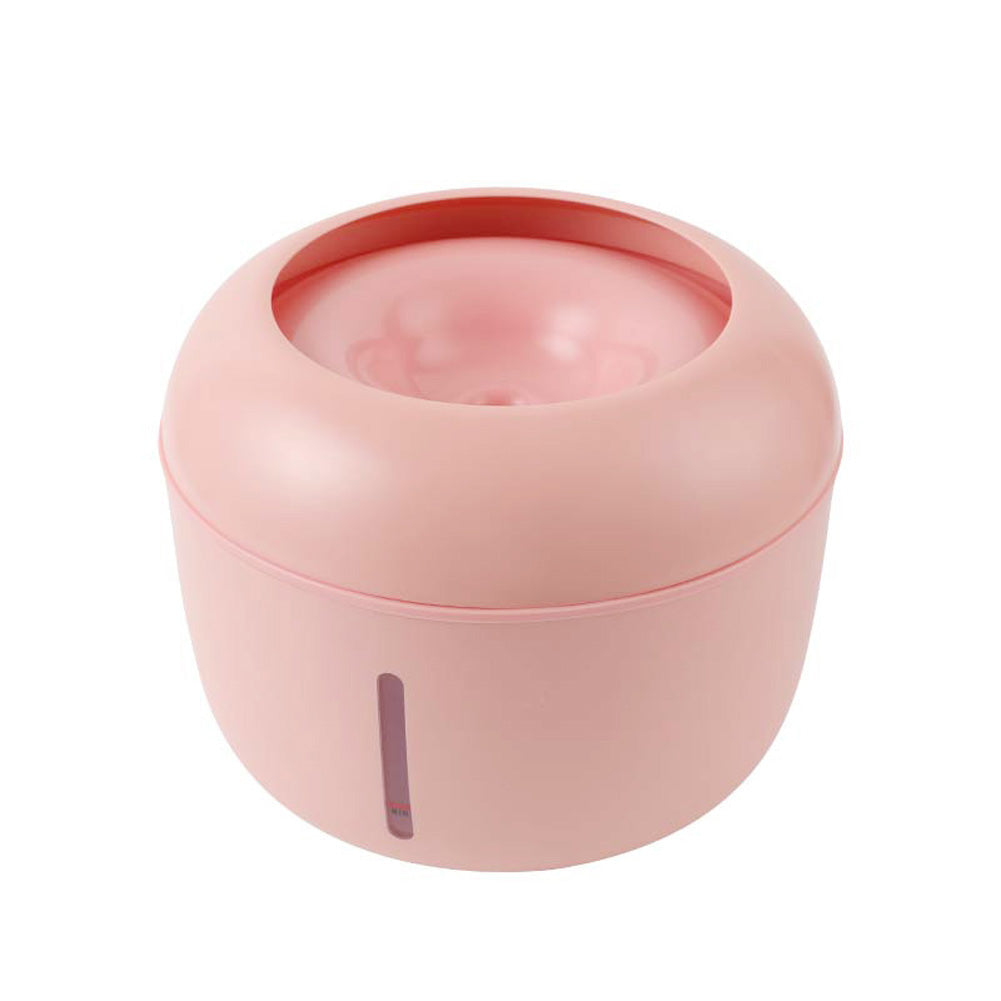 Pet Water Dispenser Circulating Water Source Spring Type Non-wet Mouth Water Basin Cat and Dog Bowl Pink ZopiStyle