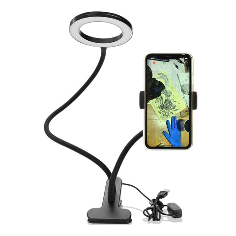 Makeup Illuminator Equipment Improved Tattoo Lamp With Clamp USB LED Lamp Cold Light  black ZopiStyle