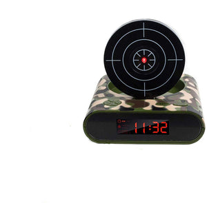 72-CB340 LED Display Alarm Clock Game Infrared Induction Target Alarm Clock 3.875x7.875x7 white ZopiStyle
