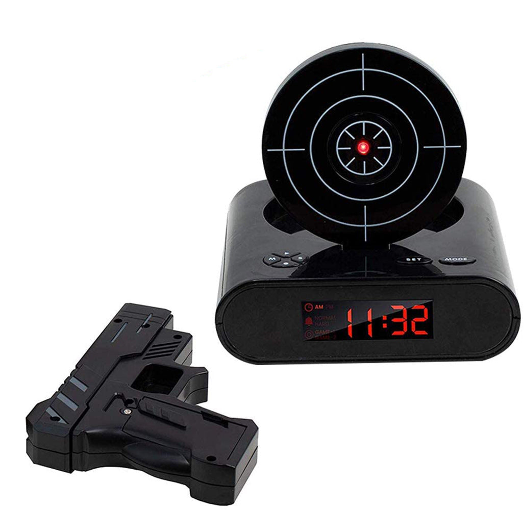 72-CB340 LED Display Alarm Clock Game Infrared Induction Target Alarm Clock 3.875x7.875x7 black ZopiStyle