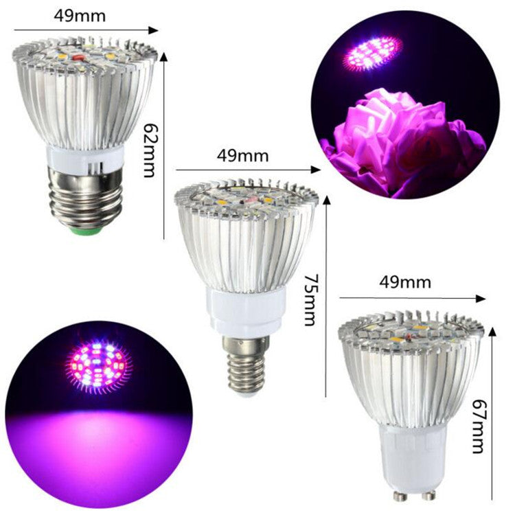 10W LED Full Spectrum Plant Grow Light Lamp for Indoor Garden Greenhouse Supplies  E27 ZopiStyle