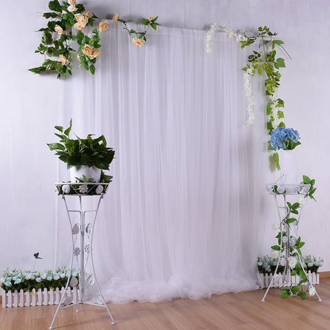150x215cm Wedding Backdrop Party Curtain Baby Photography Background Birthday Decoration  white ZopiStyle