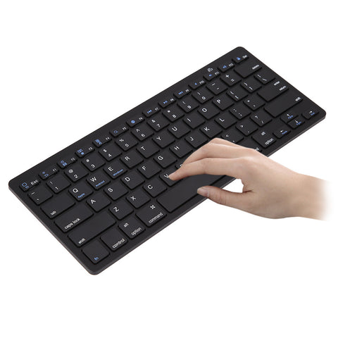 Wireless Gaming Keyboard Computer Game Universal Bluetooth Keyboard for Spanish German Russian French Korean Arabic English black ZopiStyle