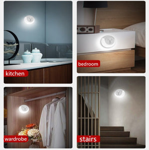 Night Light Human Body Induction Magnetic Usb Rechargeable Light Cool light ZopiStyle