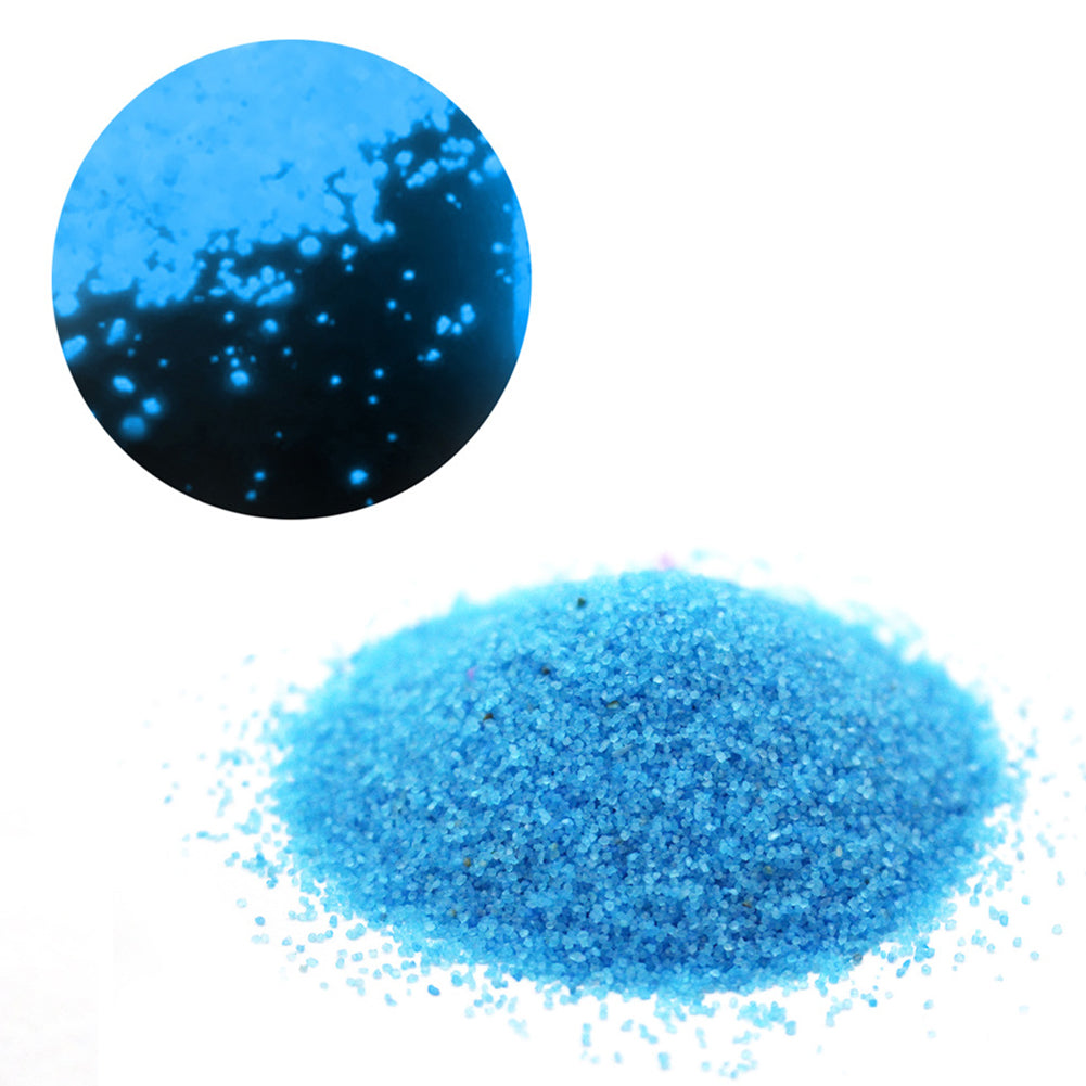 50g Luminous Sand Glow in The Dark Party DIY Bright Paint Star Wishing Bottle Fluorescent Particles Toy blue ZopiStyle