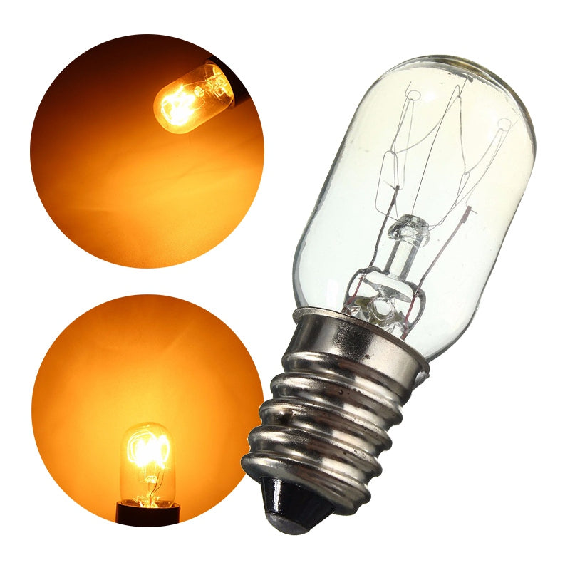 E14 15W Refrigerator Light Bulb LED Tungsten Filament Lamp Bulbs Yellow Light ZopiStyle
