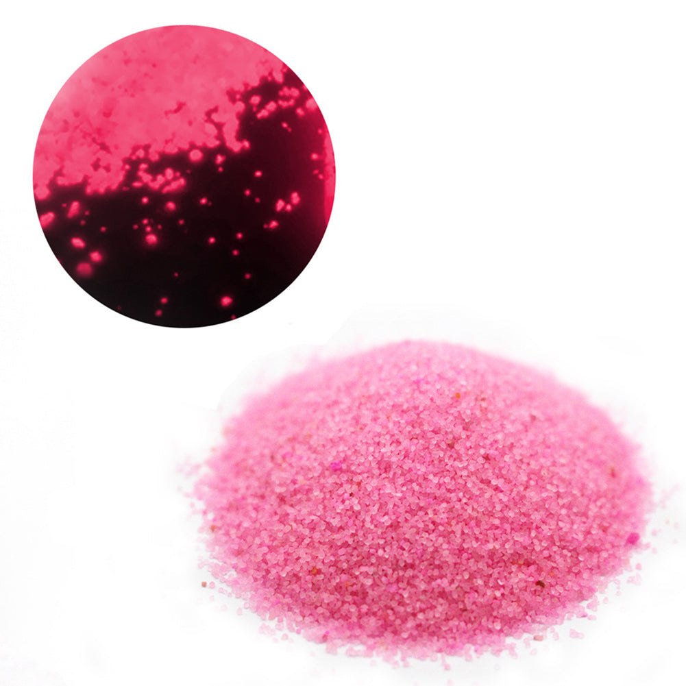 50g Luminous Sand Glow in The Dark Party DIY Bright Paint Star Wishing Bottle Fluorescent Particles Toy rose Red ZopiStyle