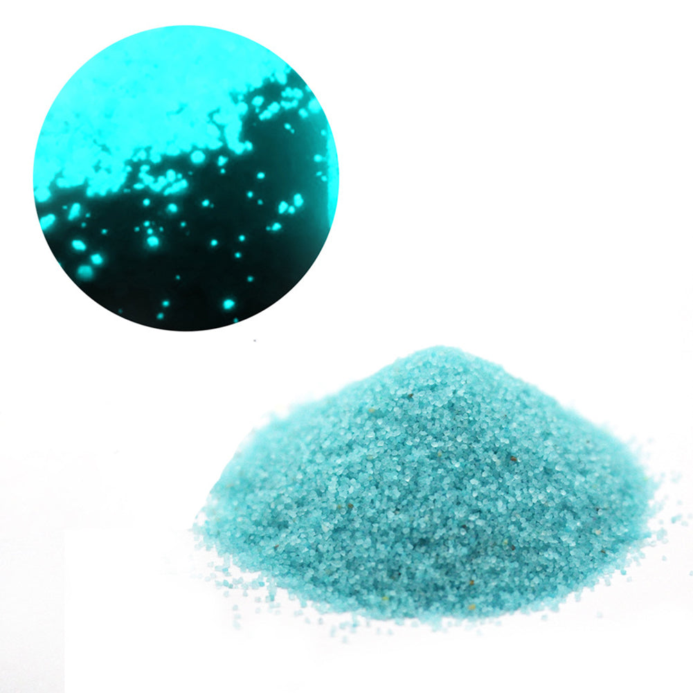 50g Luminous Sand Glow in The Dark Party DIY Bright Paint Star Wishing Bottle Fluorescent Particles Toy sky blue ZopiStyle