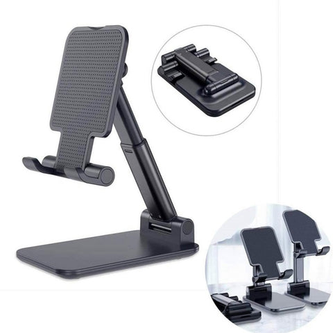 Mobile Phone Stand Folding Bracket for Mobile Phone Tablet PC black ZopiStyle