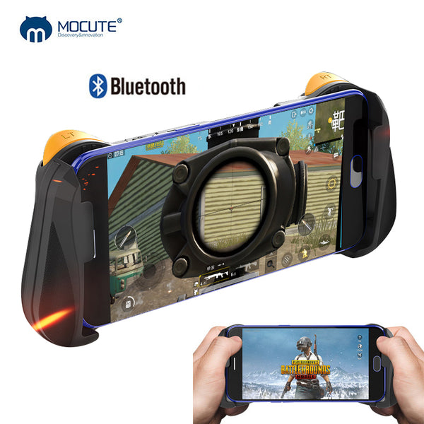 MOCUTE-057 Bluetooth 4.0 Gamepad PUBG Controller PUBG Mobile Triggers Joystick Wireless Joypad for iPhone XS Android Tablet  black ZopiStyle