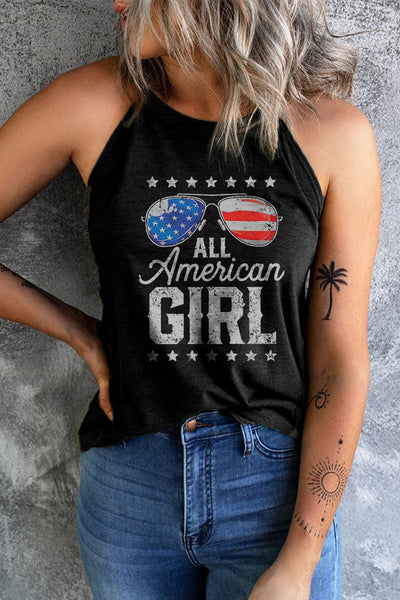ALL AMERICAN GIRL Graphic Tank Trendsi