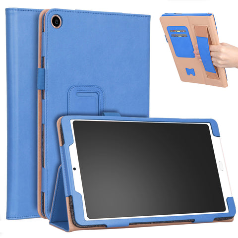 For Xiaomi tablet 4 plus 10.1 Retro Pattern PU Tablet Protective Case with Hand Support Card Slot Bracket Sleep Function blue_Xiaomi tablet 4 plus 10.1 ZopiStyle