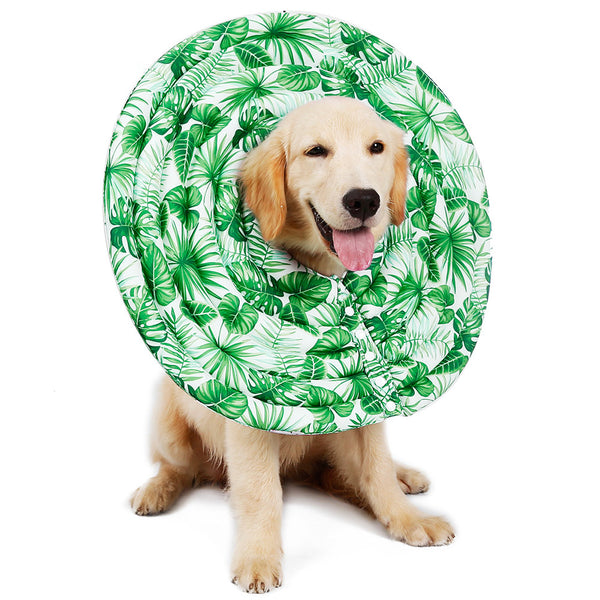Wound Healing Collar Dogs Cats Medical Protection Neck Ring green_L ZopiStyle