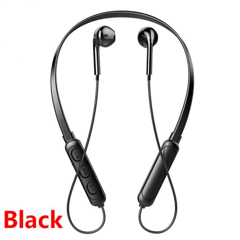 B7 Bluetooth-compatible Earphone Wireless  Headset Hanging Neck Stereo Noise Reduction Universal 5.0 Sports Halter Earbuds With Mic black ZopiStyle