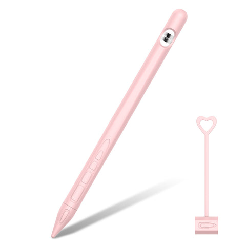 for Apple Pencil 1 Tablet Touch Stylus Pen Protective Cover Portable Soft Silicone Pencil Cap pink ZopiStyle