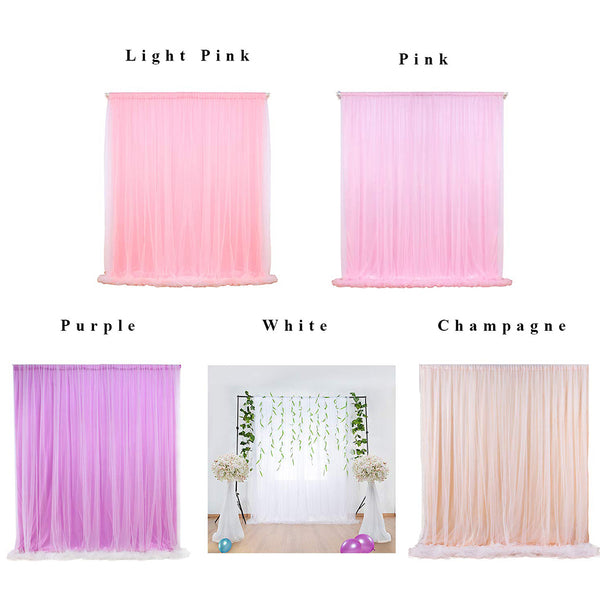 150x215cm Wedding Backdrop Party Curtain Baby Photography Background Birthday Decoration  champagne ZopiStyle