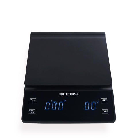 0.1g Digital Coffee Scale with Timer Electronic Scales Food Balance Measuring Weight Kitchen Coffee Scales black