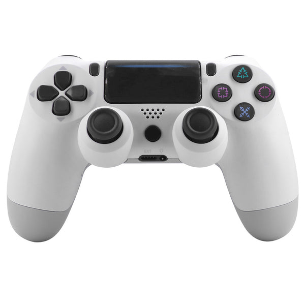 4.0 Wireless Bluetooth Controller Gamepad with Light Strip for PS4 white ZopiStyle