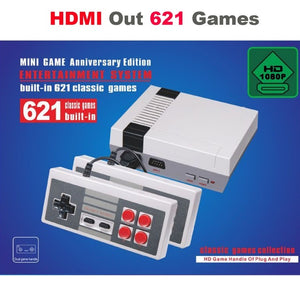 Mini Classic HDMI Game Console 621 Games Entertainment Built-in 2 Controllers UK plug ZopiStyle