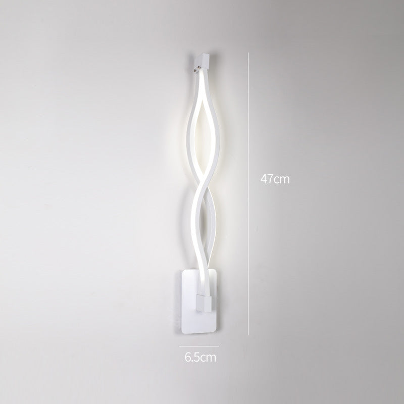 LED Nordic Style Wall Lamp for Living Room Bedroom Bedside Lighting Decoration C white-white light_monochromatic light ZopiStyle