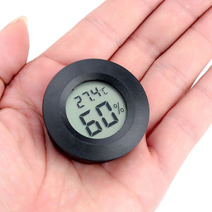 Mini LCD Digital Thermometer Hygrometer Humidity Temperature Measurement Tool black ZopiStyle