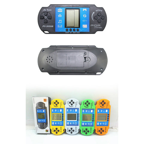 Classic Tetris Game Machine Children's Puzzle Handheld Game Console Electronic Toys Random colors (black-based) ZopiStyle