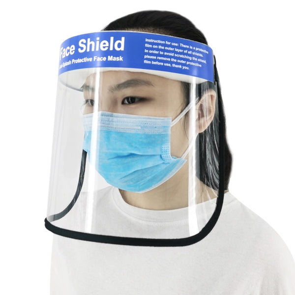 2/5/10PCS Face Shield Transparent Face Guard Spittle Prevention Masks Anti-Splash Protective Mask Cooking Face Covers 5pcs ZopiStyle