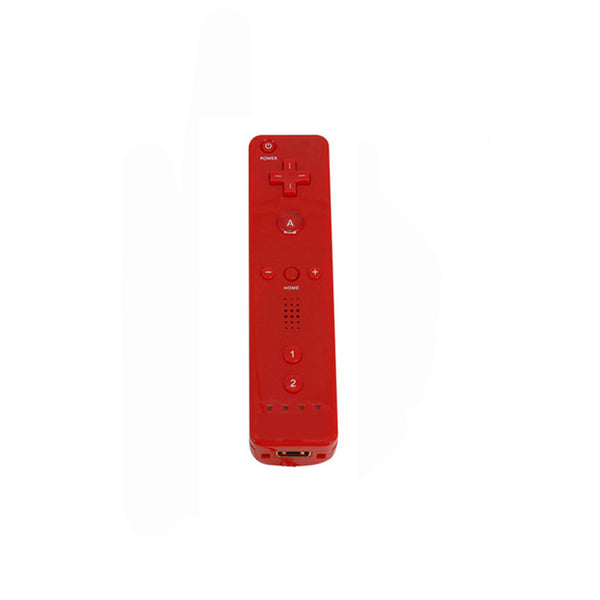 Remote Controller Game Handle for Wii  (Without Silicone Sleeve and Hand Rope) red ZopiStyle