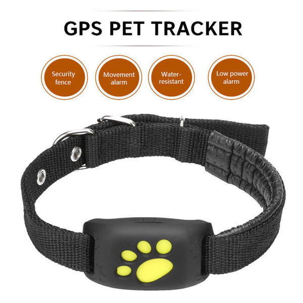 Cute Lightweight GPS Dog Cat Pet Realtime Tracker GSM/GPRS Finder Locator Alarm Waterproof Collar black ZopiStyle