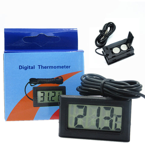 Mini LCD Digital Thermometer with Waterproof Probe for Home Office ZopiStyle