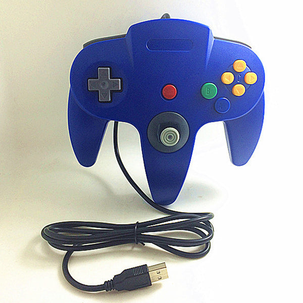 N64 USB N64 ABS Gamepad Controller Joystick PC Computer Game Handle blue ZopiStyle