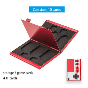 Aluminum Game Card Case for Nintend Switch Portable Storage Box Protective Hard Cover for Nintend Switch Accessories Red abnormal ZopiStyle