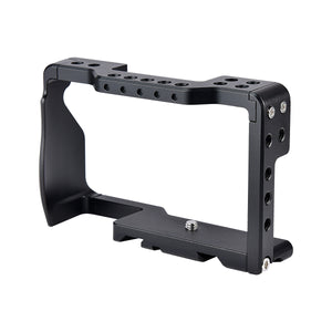 DSLR Camera Rabbit Cage Universal for Sony A6 Series Aluminum Alloy Cage Handheld Stabilizer Photography Bracket  black ZopiStyle
