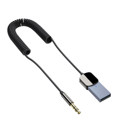 Car 5.0 Bluetooth-compatible  Receiver 3.5mm Jack Aux Receiver Handsfree Speaker Audio Music Fm Transmitter EB01 Receiver ZopiStyle