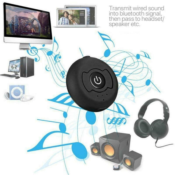 CSR 4.0 Dual Bluetooth 4.0 Audio Signal Transmitter 3.5mm Audio Interface of TV DVD MP3 black ZopiStyle