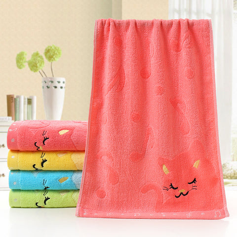 25X50CM Cat Towel Pink ZopiStyle