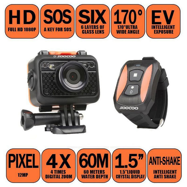 Original SOOCOO S60 HD 1080P WiFi Sports Action Camera ZopiStyle