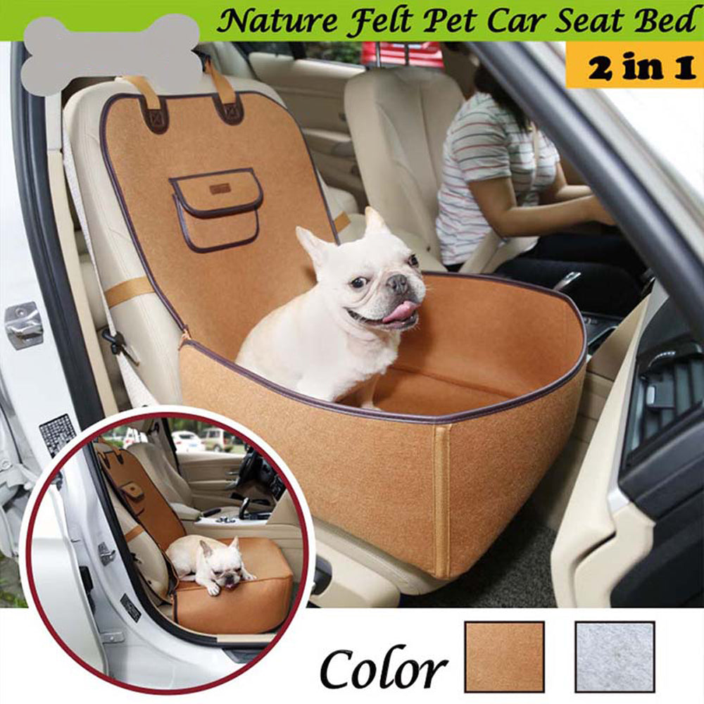 Brown Pet Car Seat Cover Puppy Basket ZopiStyle