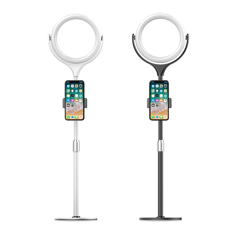 8-inch LED Desktop Multi-Function Camera Beauty Light USB Rechargeable Mini Dimming Light white ZopiStyle