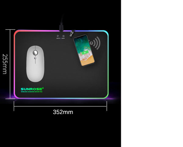 Wireless Charging Luminous Mouse Pad ZopiStyle