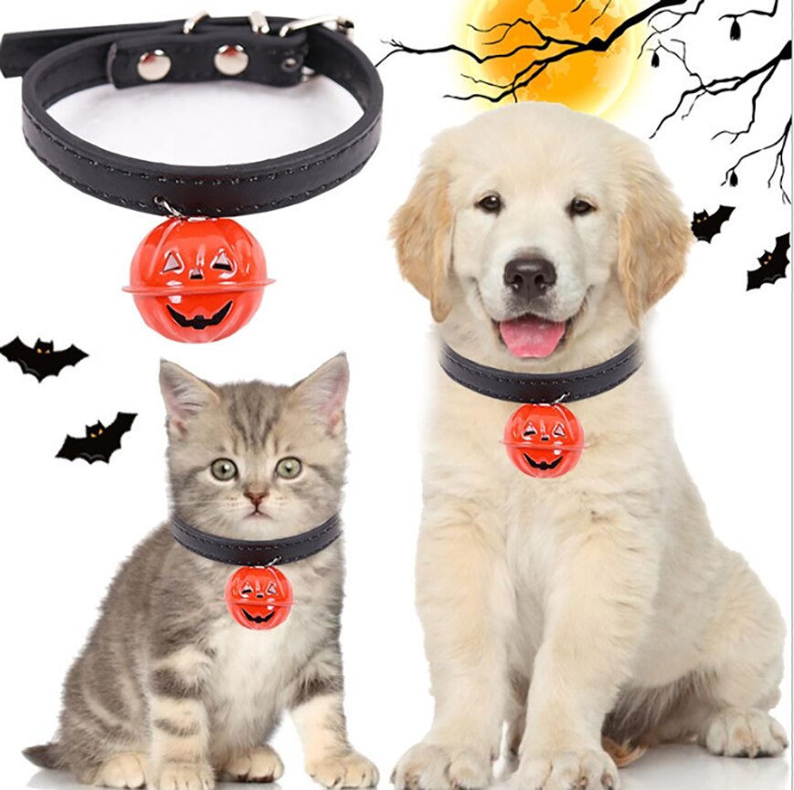 Halloween Pumpkin Pet Bell Collar Pet Dog Cat Necklace ZopiStyle