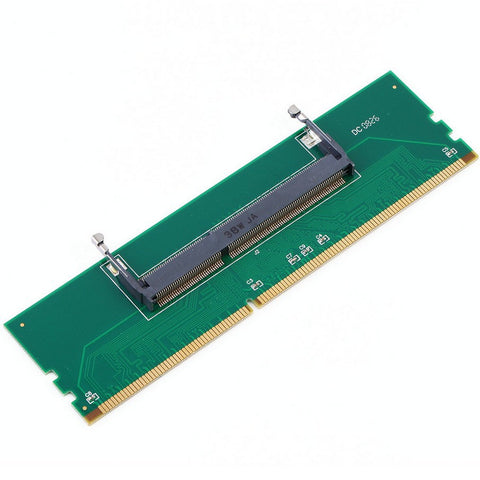 DDR3 Laptop SO-DIMM to Desktop DIMM Memory RAM Connector Adapter  green ZopiStyle