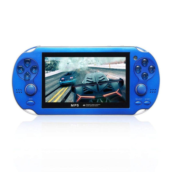 MP5 4.3 Inch Screen 8GB Multi-language Handheld Game Player Palm Game Machine blue ZopiStyle