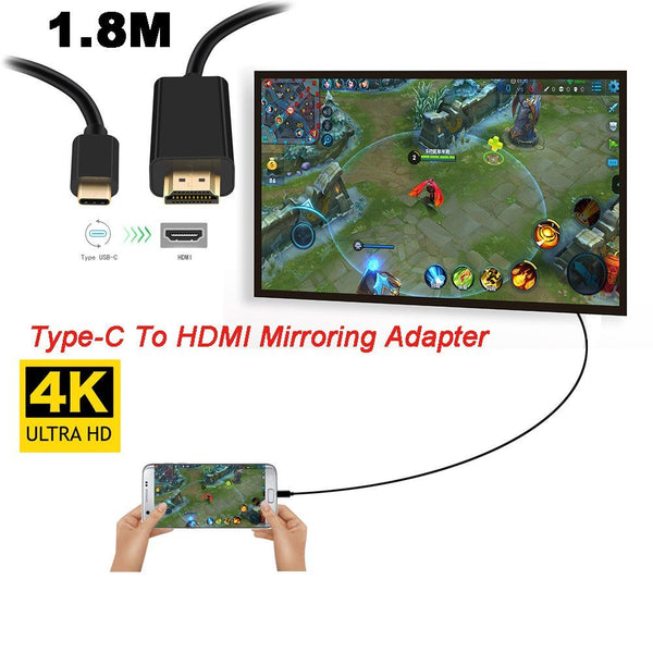 USB-C Type C USB 3.1 to HDMI 4k 2k HDTV Cable ZopiStyle