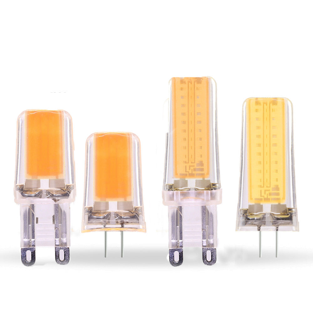 LED Light Bulb 220V 4W/2.5W COB G9 G4 Crystal Lamp Chandelier for Home G9 warm white ZopiStyle