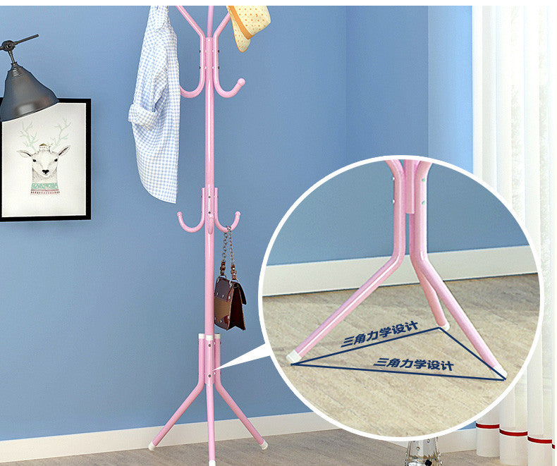 Metal Coat Rack Assembled Living Room Hat Clothing Display Stand Home Furniture 43*43*172cm White_HBY906S ZopiStyle