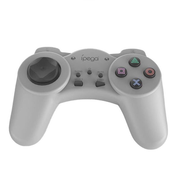 IPEGA Mini Gamepad Game Controller with Turbo Function Silver grey ZopiStyle