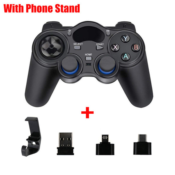 2.4G Gamepad Joystick Wireless Controller for PS3 Android Smart Phone TV Box Laptop Tablet PC black ZopiStyle